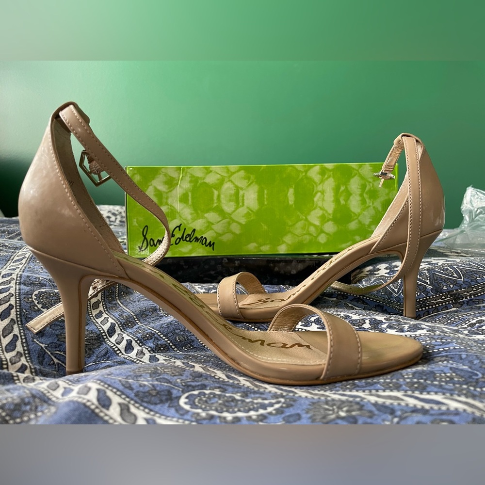 Sam Edelman Beige Strappy Heels - Picture 2 of 3